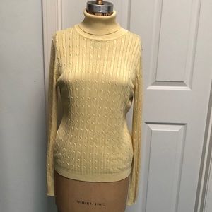 Bbzipper 100% silk sweater, size L